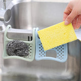 Maxbell Sponge Storage Rack Dish Cloth Bathroom Storage Holder for Sponge Brush blue