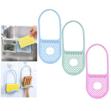 Maxbell Sponge Storage Rack Dish Cloth Bathroom Storage Holder for Sponge Brush blue