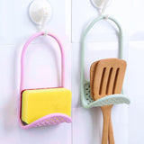 Maxbell Sponge Storage Rack Dish Cloth Bathroom Storage Holder for Sponge Brush pink