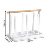 Maxbell Mug Holder Countertop Organizer Portable Multi Purpose Iron for Kitchen White