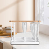 Maxbell Mug Holder Countertop Organizer Portable Multi Purpose Iron for Kitchen White