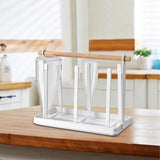 Maxbell Mug Holder Countertop Organizer Portable Multi Purpose Iron for Kitchen White