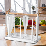 Maxbell Mug Holder Countertop Organizer Portable Multi Purpose Iron for Kitchen White