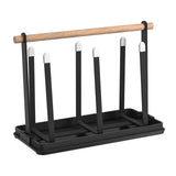 Maxbell Mug Holder Countertop Organizer Portable Multi Purpose Iron for Kitchen black