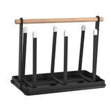 Maxbell Mug Holder Countertop Organizer Portable Multi Purpose Iron for Kitchen black