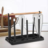 Maxbell Mug Holder Countertop Organizer Portable Multi Purpose Iron for Kitchen black