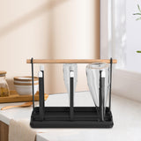 Maxbell Mug Holder Countertop Organizer Portable Multi Purpose Iron for Kitchen black