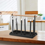 Maxbell Mug Holder Countertop Organizer Portable Multi Purpose Iron for Kitchen black