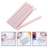 Maxbell 5 Pieces Bag Sealing Clips Food Packages Kitchen Tools Reusable for Kitchen Small Pink
