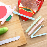 Maxbell 5 Pieces Bag Sealing Clips Food Packages Kitchen Tools Reusable for Kitchen Small Pink