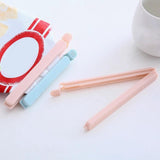 Maxbell 5 Pieces Bag Sealing Clips Food Packages Kitchen Tools Reusable for Kitchen Small Pink