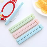 Maxbell 5 Pieces Bag Sealing Clips Food Packages Kitchen Tools Reusable for Kitchen Small Pink