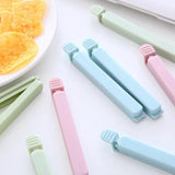Maxbell 5 Pieces Bag Sealing Clips Food Packages Kitchen Tools Reusable for Kitchen Small Pink