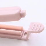 Maxbell 5 Pieces Bag Sealing Clips Food Packages Kitchen Tools Reusable for Kitchen Small Pink