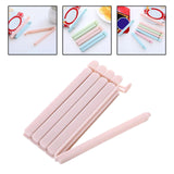 Maxbell 5 Pieces Bag Sealing Clips Food Packages Kitchen Tools Reusable for Kitchen Small Pink