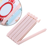 Maxbell 5 Pieces Bag Sealing Clips Food Packages Kitchen Tools Reusable for Kitchen Small Pink