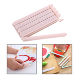 Maxbell 5 Pieces Bag Sealing Clips Food Packages Kitchen Tools Reusable for Kitchen Small Pink