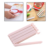 Maxbell 5 Pieces Bag Sealing Clips Food Packages Kitchen Tools Reusable for Kitchen Small Pink