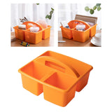 Maxbell Desktop Compartment Caddy Holder Stackable Case for Crafts Sewing Dorm Orange