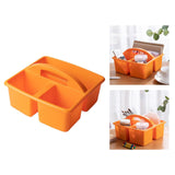 Maxbell Desktop Compartment Caddy Holder Stackable Case for Crafts Sewing Dorm Orange