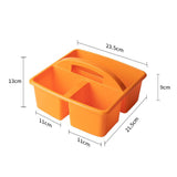 Maxbell Desktop Compartment Caddy Holder Stackable Case for Crafts Sewing Dorm Orange