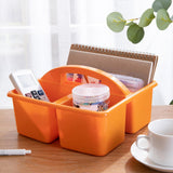 Maxbell Desktop Compartment Caddy Holder Stackable Case for Crafts Sewing Dorm Orange
