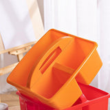 Maxbell Desktop Compartment Caddy Holder Stackable Case for Crafts Sewing Dorm Orange