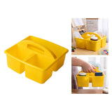 Maxbell Desktop Compartment Caddy Holder Stackable Case for Crafts Sewing Dorm Yellow