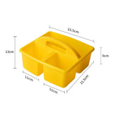 Maxbell Desktop Compartment Caddy Holder Stackable Case for Crafts Sewing Dorm Yellow