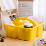 Maxbell Desktop Compartment Caddy Holder Stackable Case for Crafts Sewing Dorm Yellow