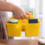 Maxbell Desktop Compartment Caddy Holder Stackable Case for Crafts Sewing Dorm Yellow