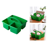 Maxbell Desktop Compartment Caddy Holder Stackable Case for Crafts Sewing Dorm Green
