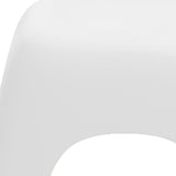 Maxbell Portable Children Stool Decorative Thickened Solid for Kitchen Boys Girls White