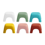 Maxbell Portable Children Stool Decorative Thickened Solid for Kitchen Boys Girls White