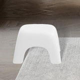 Maxbell Portable Children Stool Decorative Thickened Solid for Kitchen Boys Girls White