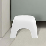 Maxbell Portable Children Stool Decorative Thickened Solid for Kitchen Boys Girls White