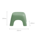 Maxbell Portable Children Stool Decorative Thickened Solid for Kitchen Boys Girls Green