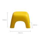 Maxbell Portable Children Stool Decorative Thickened Solid for Kitchen Boys Girls Yellow