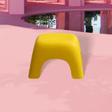 Maxbell Portable Children Stool Decorative Thickened Solid for Kitchen Boys Girls Yellow