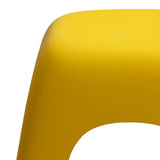 Maxbell Portable Children Stool Decorative Thickened Solid for Kitchen Boys Girls Yellow