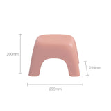 Maxbell Portable Children Stool Decorative Thickened Solid for Kitchen Boys Girls Pink