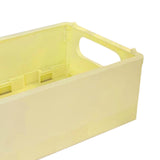 Maxbell Multipurpose Folding Storage Basket with Handle for Home Bathroom Office Yellow