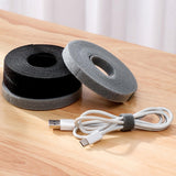 Maxbell 2x Multipurpose Cable Organizer Freely Tailor for Earphone Curtain Black