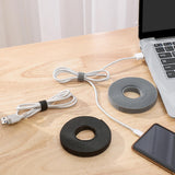 Maxbell 2x Multipurpose Cable Organizer Freely Tailor for Earphone Curtain Black