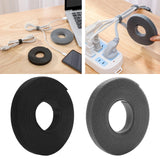 Maxbell 2x Multipurpose Cable Organizer Freely Tailor for Earphone Curtain Black