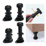 Maxbell Adjustable Cabinet Feet Silent ABS Thicken Stable for Kitchen Sofa Furniture 10cm