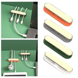 Maxbell Cable Clips Adhesive Cord Power Strips Holder for Desktop Counter Household White