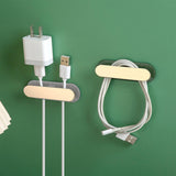 Maxbell Cable Clips Adhesive Cord Power Strips Holder for Desktop Counter Household White