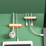 Maxbell Cable Clips Adhesive Cord Power Strips Holder for Desktop Counter Household White