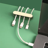 Maxbell Cable Clips Adhesive Cord Power Strips Holder for Desktop Counter Household White